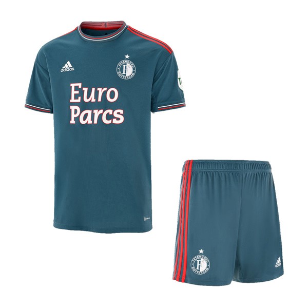 Camiseta Feyenoord Replica Segunda Ropa Niño 2022/23